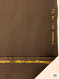 Italian Solid Double Wool Crepe - Mocha Brown