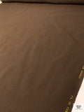 Italian Solid Double Wool Crepe - Mocha Brown