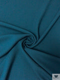 Italian Solid Double Wool Crepe - Dark Teal