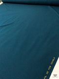 Italian Solid Double Wool Crepe - Dark Teal