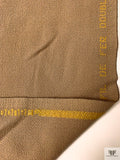 Italian Solid Double Wool Crepe - Tan