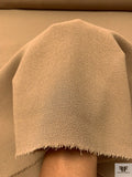Italian Solid Double Wool Crepe - Tan