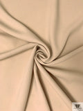 Italian Solid Double Wool Crepe - Beige