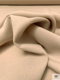 Italian Solid Double Wool Crepe - Beige