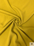 Italian Solid Double Wool Crepe - Olive Chartreuse