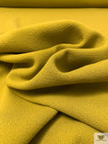 Italian Solid Double Wool Crepe - Olive Chartreuse