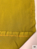 Italian Solid Double Wool Crepe - Olive Chartreuse