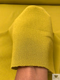 Italian Solid Double Wool Crepe - Olive Chartreuse