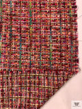 Italian Tweed Suiting - Watermelon / Multicolor