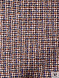Italian Tweed Suiting - Blue / Caramel / White / Yellow