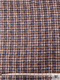 Italian Tweed Suiting - Blue / Caramel / White / Yellow