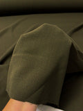 Double-Faced Wool Crepe - Dark Olive Green
