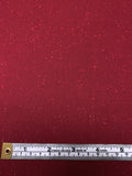 Italian Speckled Wool Coating - Cranberry Red