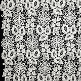 Floral Guipure Lace - White