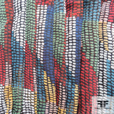 Abstract Printed Silk Chiffon - Multicolor - Fabrics & Fabrics NY