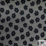 Floral Brocade - Navy/White - Fabrics & Fabrics NY