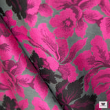 Floral Brocade - Pink/Black