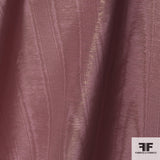 Dusty Rose & Gold French Cotton Blend Novelty fabric