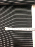 Striped Silk Charmeuse - Black And White