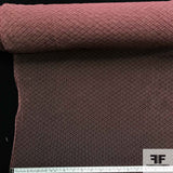 Checkered Cotton Tulle - Burgundy - Fabrics & Fabrics NY