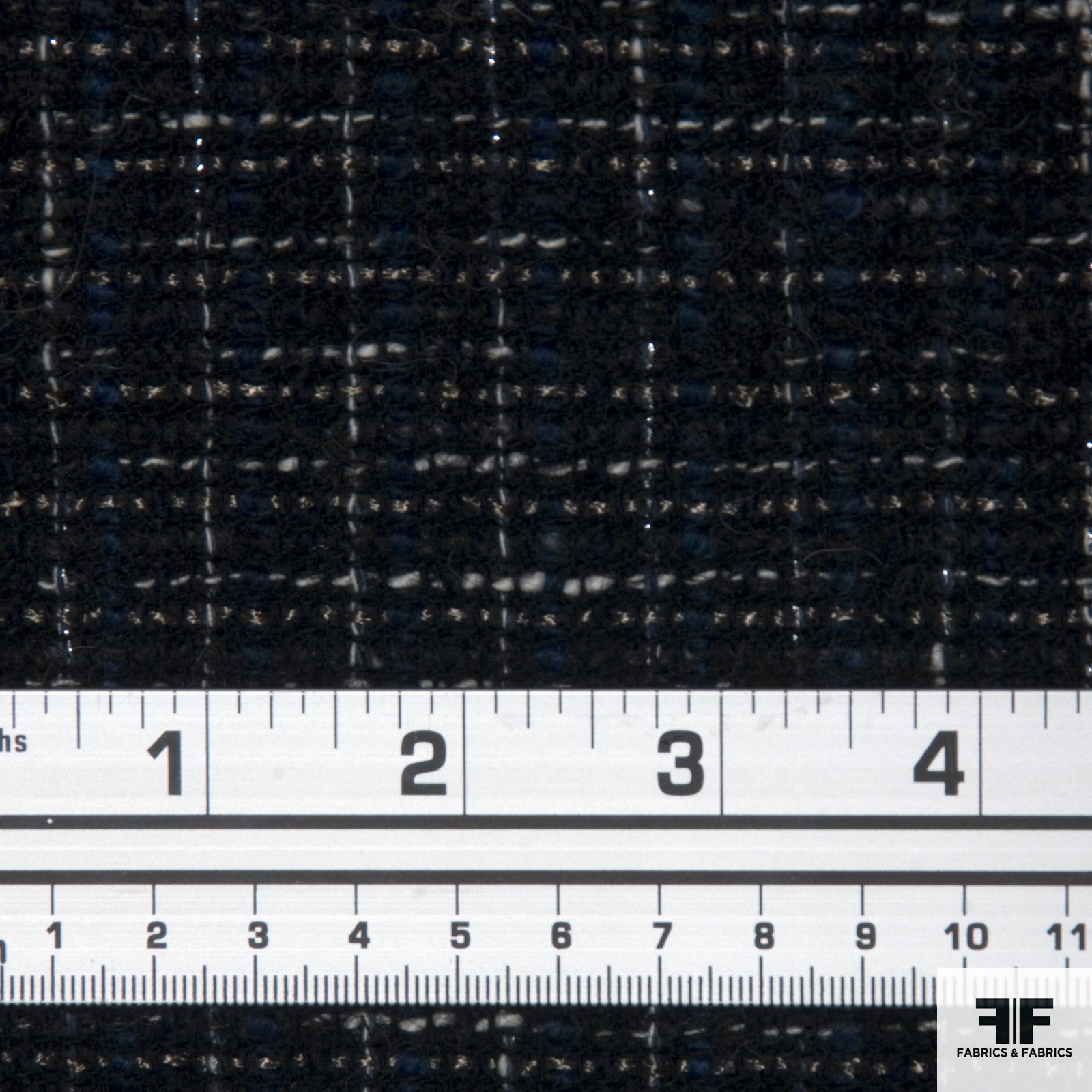 Plaid Wool Suiting - Black