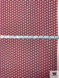 Small Jagged Shapes Printed Silk Chiffon - Wild Berry / Pinks / Black