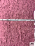 Double-Sided Crinkle Crushed Sateen with Metallic Shimmer - Mauve / Yellow-Gold