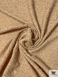 Textured Popcorn Knit with Metallic Print - Golden Beige