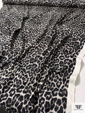 Coach Animal Pattern Printed Canvas-Weave Fine Cotton Pique - Black / Stone