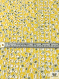Ditsy Floral Printed Embroidered-Eyelet Cotton Voile - Yellow / Ivory / White / Grey