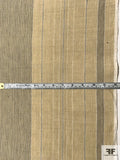 Vertical Multisize Striped Cotton Linen - Beige / Grey / Off-White