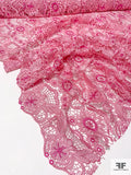 Floral Wings Guipure Lace - Pink / Magenta