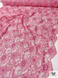 Floral Wings Guipure Lace - Pink / Magenta