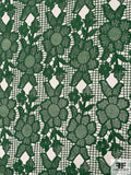 Anna Sui Floral Lines Guipure Lace - Basil Green