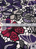 Anna Sui Butterfly Guipure Lace - Dark Purple / Berry Pink / Black / Natural