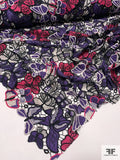 Anna Sui Butterfly Guipure Lace - Dark Purple / Berry Pink / Black / Natural