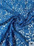 Floral Guipure Lace - Blue