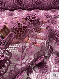 Anna Sui 3D Floral Polyps Guipure Lace - Mauve