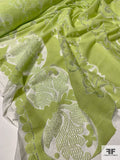 Boho Chic Novelty Lace - Lime Green / Off-White