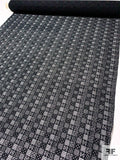 Swiss Geometric Box Designs Fine Cotton Guipure Lace - Black