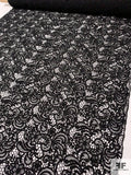Paisley Floral Guipure Lace - Black