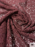 Ditsy Floral Guipure Lace - Maroon