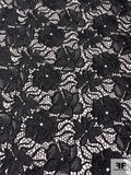 Floral Guipure Lace - Black