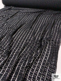 Linear Geometric Guipure Lace - Black