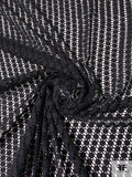 Linear Circles Guipure Lace - Black