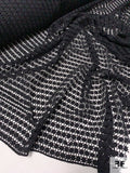 Linear Circles Guipure Lace - Black