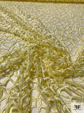Swiss Abstract Soft Guipure Lace - Pastel Yellow