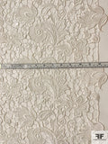Paisley Floral Guipure Lace - Light Ivory