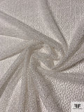 Dot Web Embroidered Tulle - Light Ivory