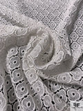 Swiss Floral Clover Guipure Lace - Light Ivory